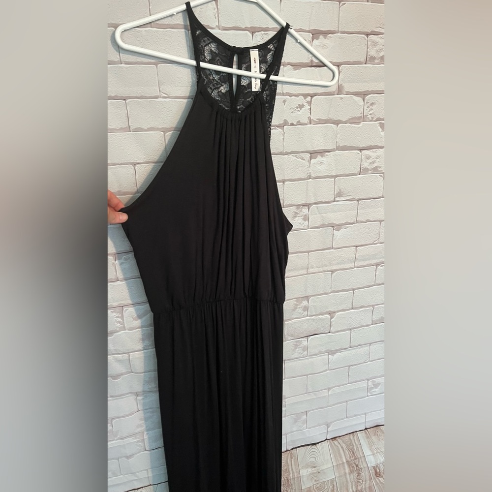 Black maxi dress
